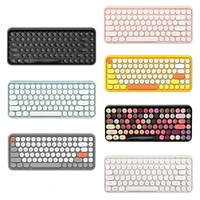 308i wireless bluetooth keyboard round key cap gaming keypad with 84 keys for iphonean droidwindows systems