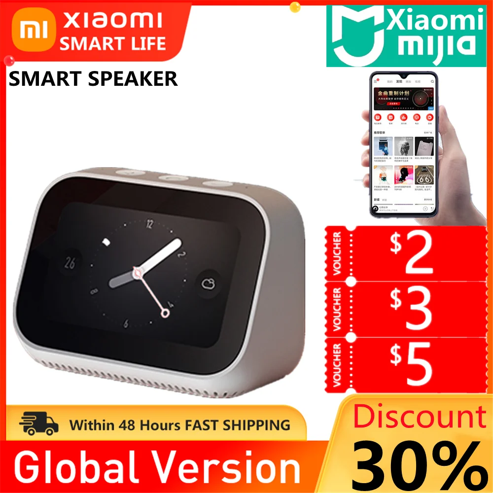 

Динамик Xiaomi Xiaoai с сенсорным экраном, улучшенная версия многофункционального интеллектуального Bluetooth Ai динамика Xiaoai Classmate