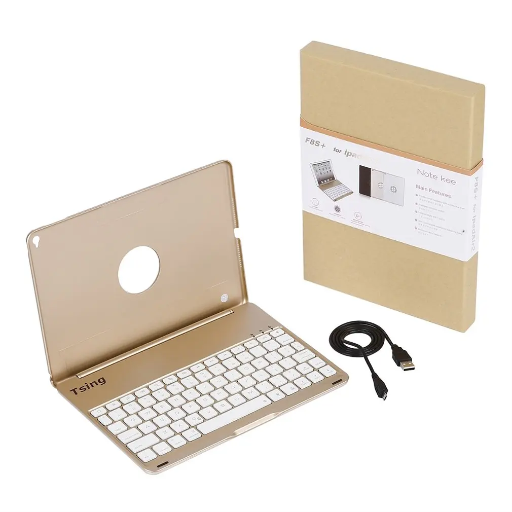 

For iPad Air 2 Backlit Bluetooth-compatible Keyboard Case