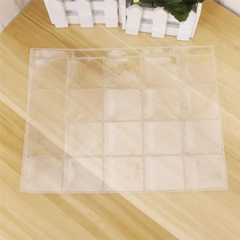 20 Pocket Transparent Plastic Coins Floder Sheet Holder Collecting Penny Pages Box Sheets Storage Bag Album |
