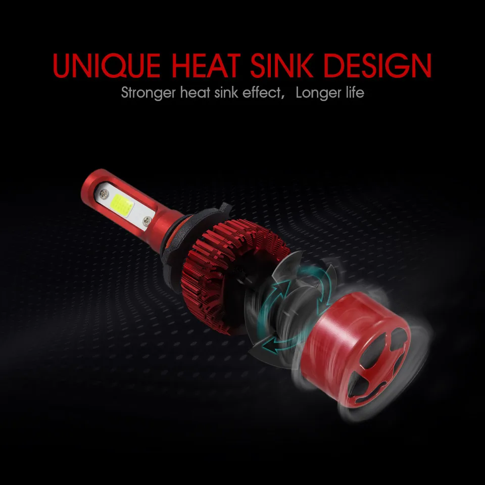 Автомобильные светодиодные противотуманные фары Partol 70 Вт 6500 лм H4 COB-чипы ближнего