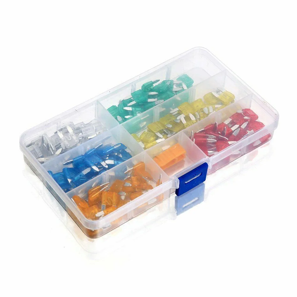 

120 PCS Fuse Clip 5-30A Auto Motorcycle Automotive Fuses Nylon&Aluminum