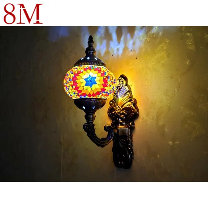 

8M Aethnic Style Wall Lamps Retro Nostalgic Romantic Creative Indoor Decorative For Corridor Bedroom