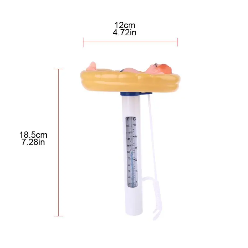 

Cute Cartoon Floating Pool Thermometer for Outdoor and Indoor Swimming Pools/Hot Tub/Spa