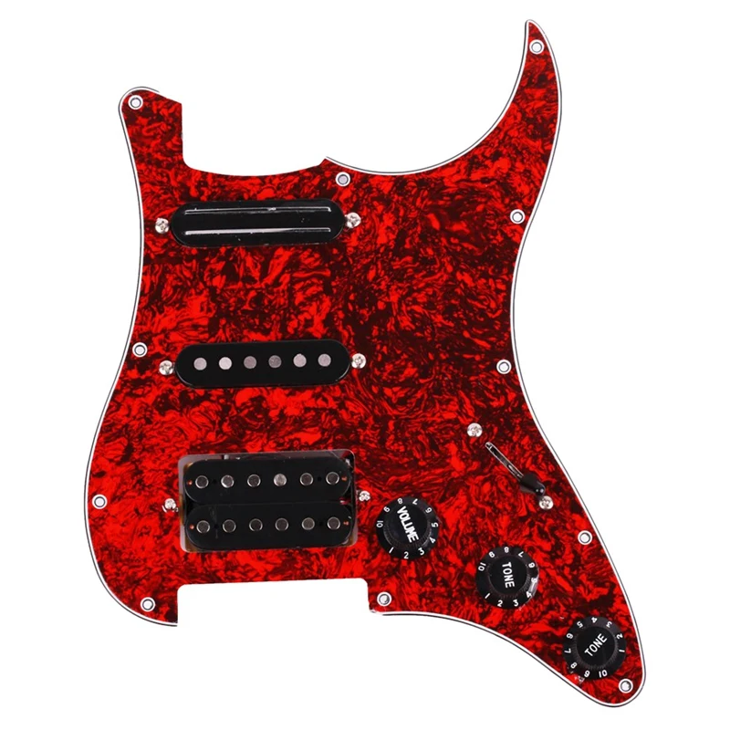 Прямая поставка-Гитара Pickguard 3-Ply SSH загружен Предварительно проводной Humbucker