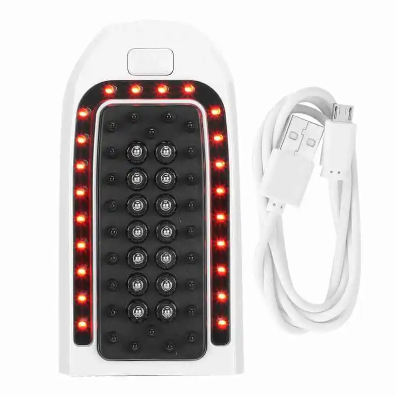 Electric Scalp Massage Comb Portable Anti-Static Red Light Therapy Serum Hair Care Massager Professional Tool | Красота и здоровье