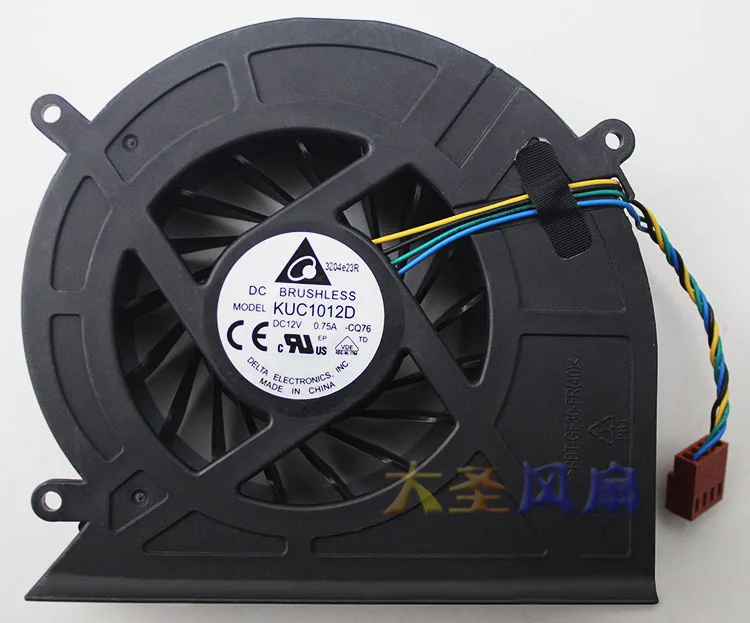 

New original KUC1012D-CQ76 12V 0.75A turbo fan 4-wire temperature control