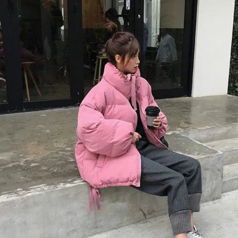 Neploe корейский стиль преппи толстые Abrigos Mujer Invierno короткое студенческое милое зимнее пальто женская повседневная куртка 46359