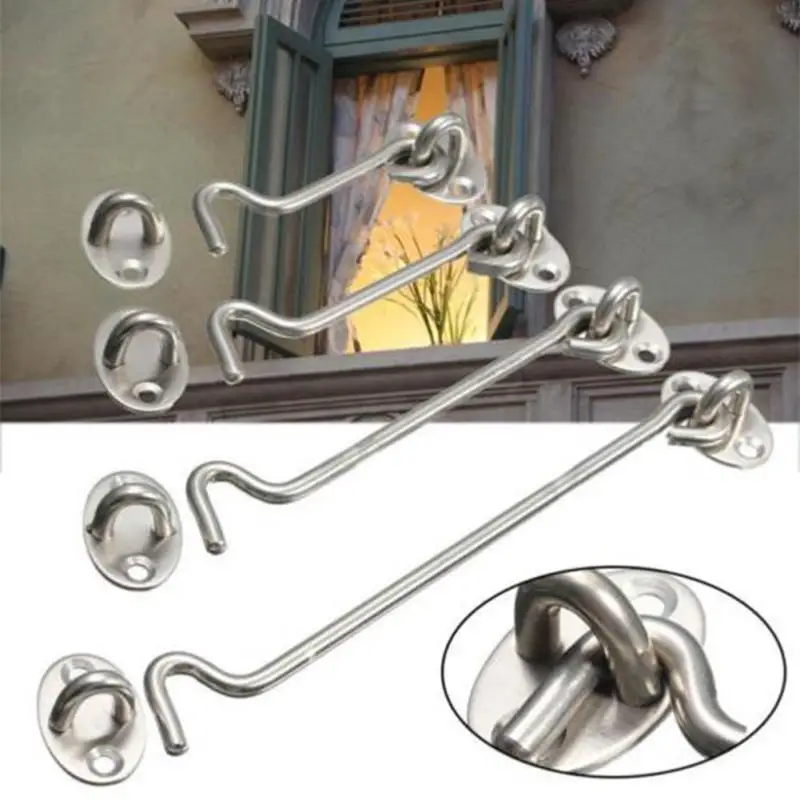 3/4/6/8 дюймовый полумесяц оконный замок с предохранительным переключателем крючок