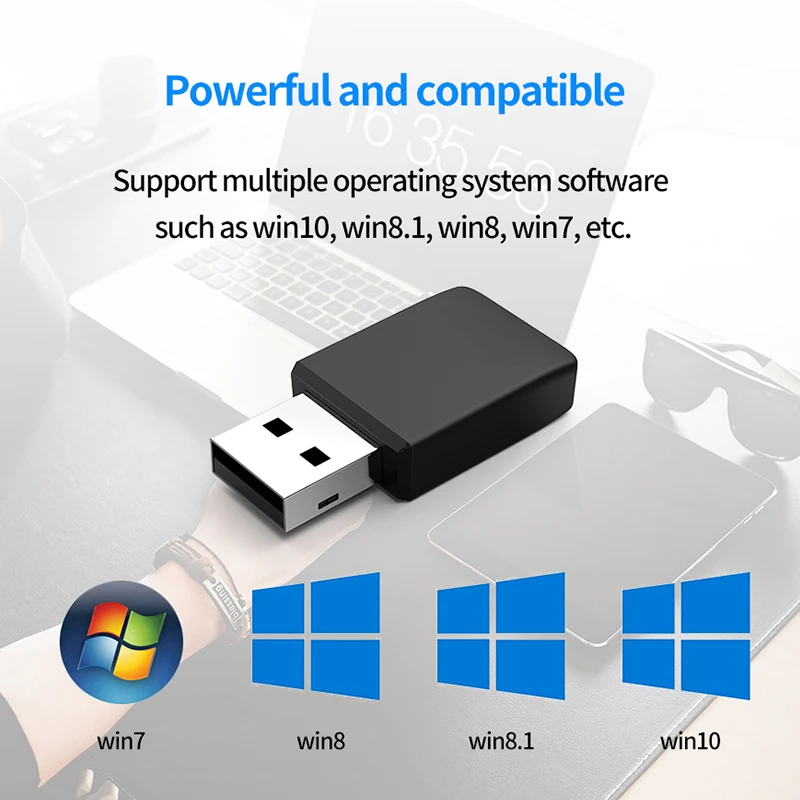FSD GLU9 AC650 Беспроводная Двухдиапазонная автоматическая установка USB2.0 Мини Сетевой