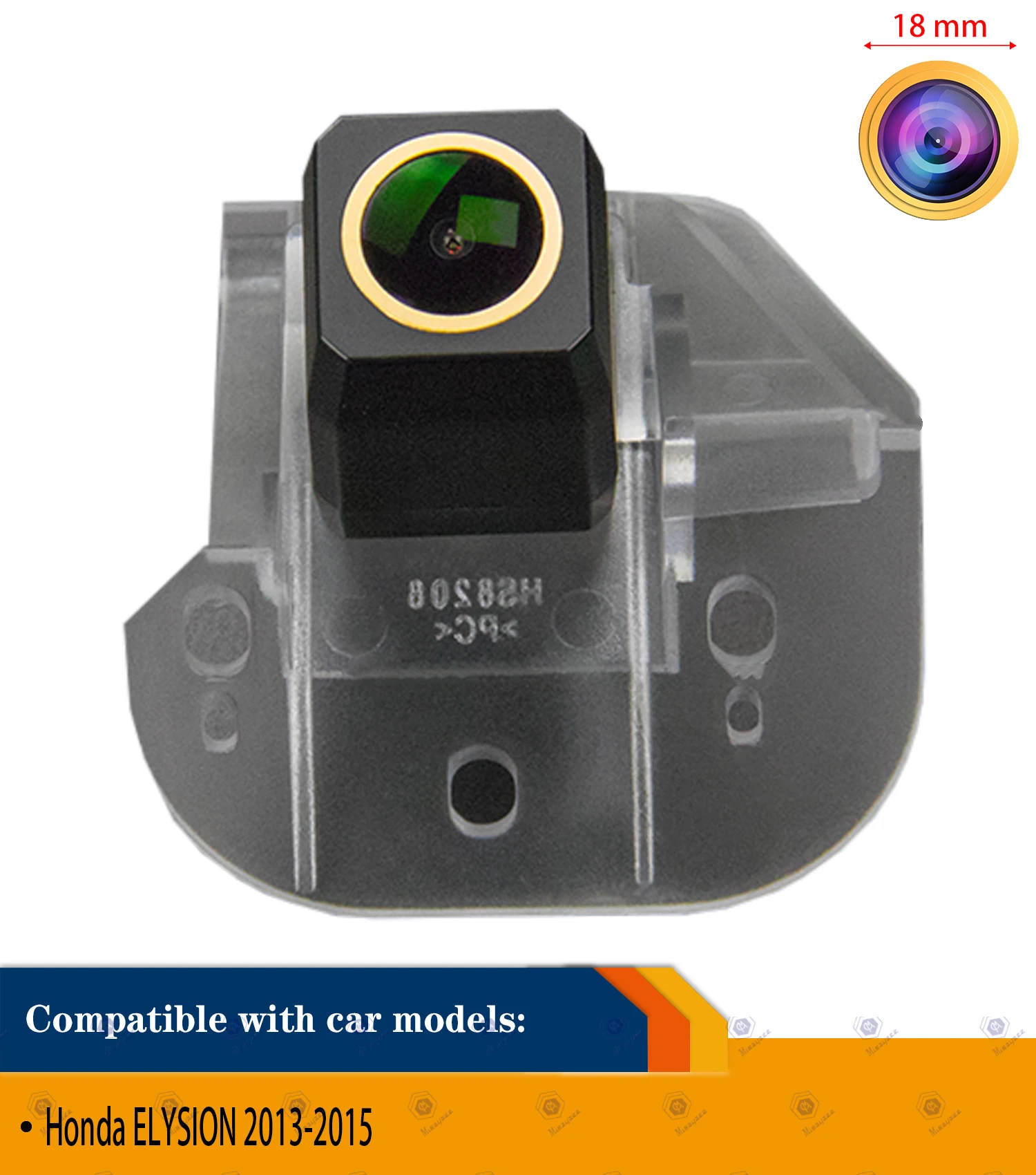 HD 1280x720p Золотая камера автомобильная задняя фотокамера ночного видения