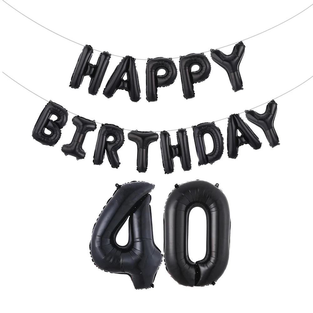 1 комплект 16-дюймовые гелиевые шары из розового золота с надписью Happy Birthrday 18 21 30 40