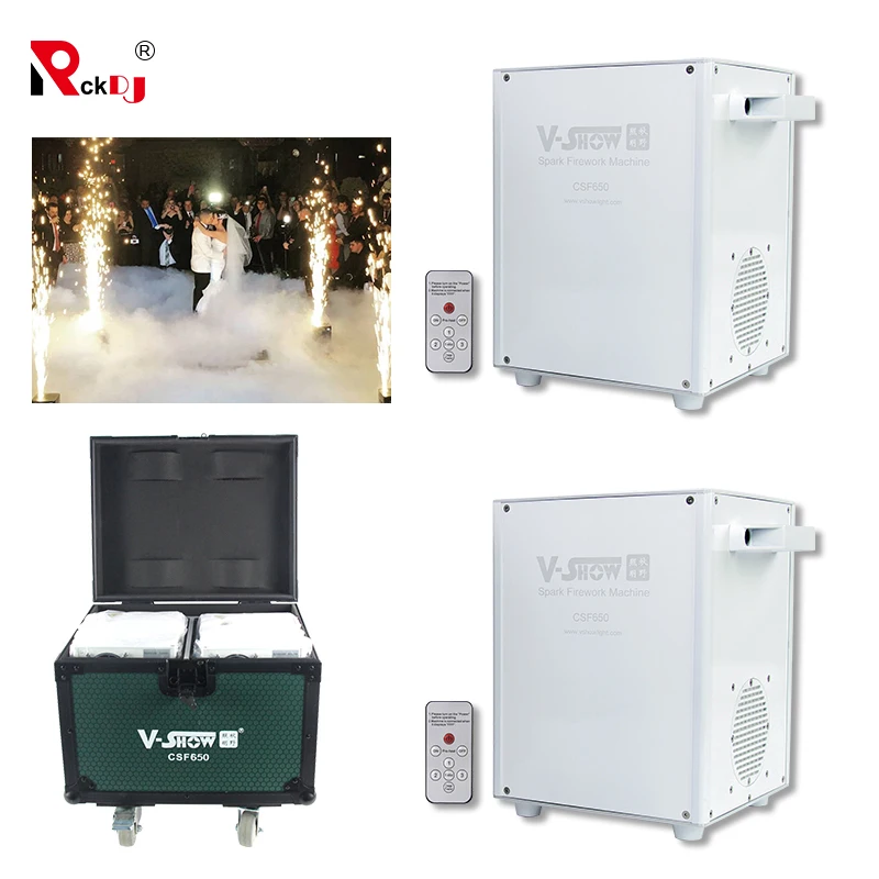 Бесплатная доставка 2 шт. 650 Вт Мини Свадебные Свечи Машина фейерверков с полета