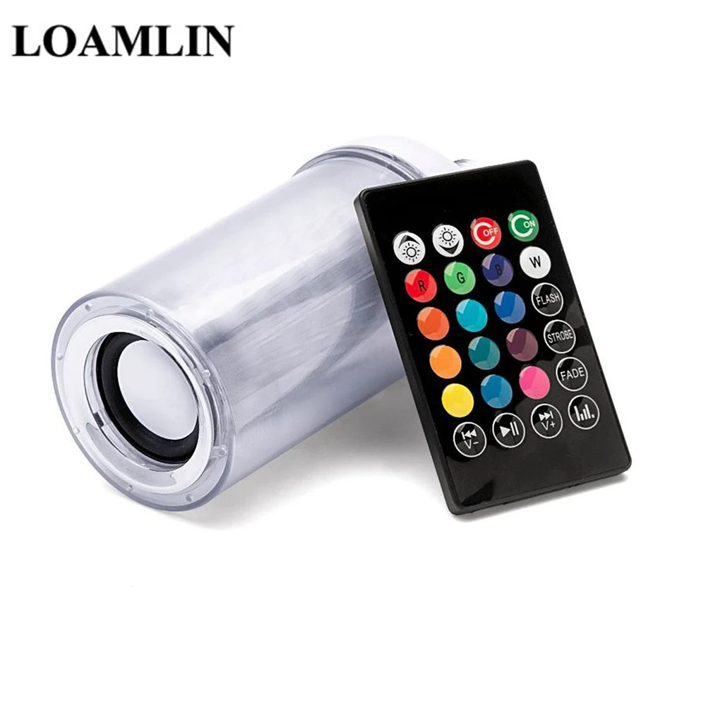 Умная Светодиодная лампа E27 RGB с Bluetooth динамиком 9 Вт беспроводная для