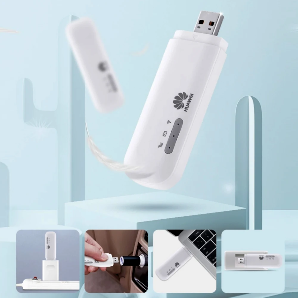 

Huawei E8372h-155 4G LTE Mini USB WiFi Router Wingle WiFi Hotspot Cat4 150Mbps FDD 4G 3G USB Modem Stick White