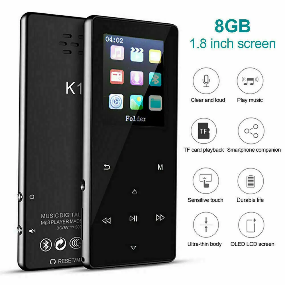 TIPTOP MP4 плеер с bluetooth lecteur mp3 mp4 музыкальный портативный медиа Тонкий 2 4 дюймов