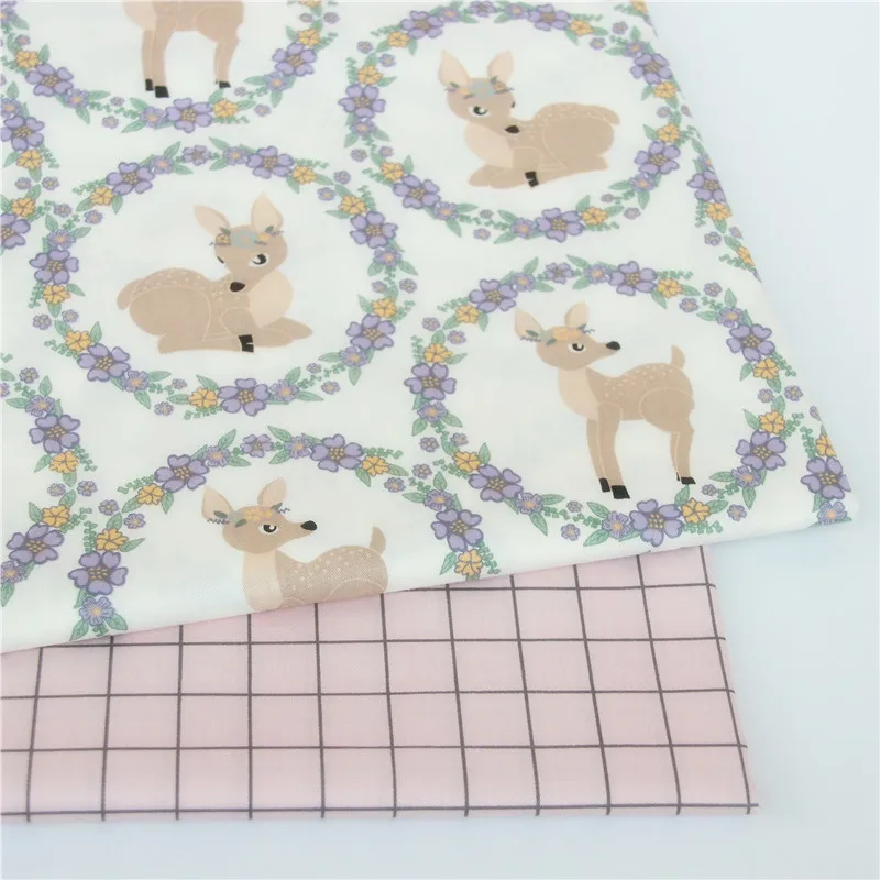 100% хлопок саржевая ткань принт для пэчворка Ткань DIY шитье стеганое спальное