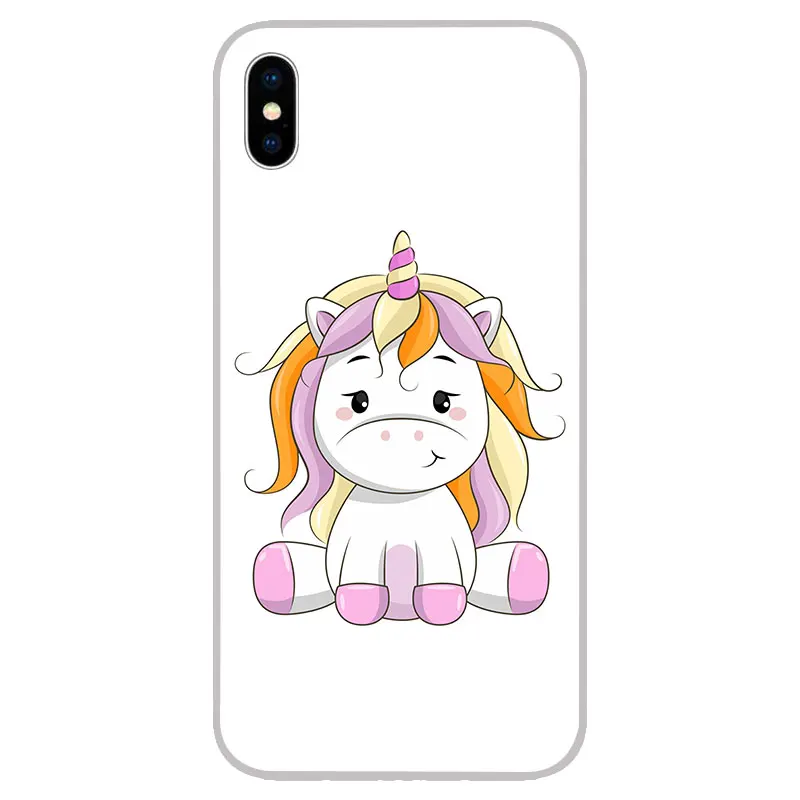 cute cartoon unicorns Silicone Soft TPU Cases Covers For iPhone 11 Pro XS Max X XR 8 7 6S Plus 5S SE 4S Silicon Case Cover |