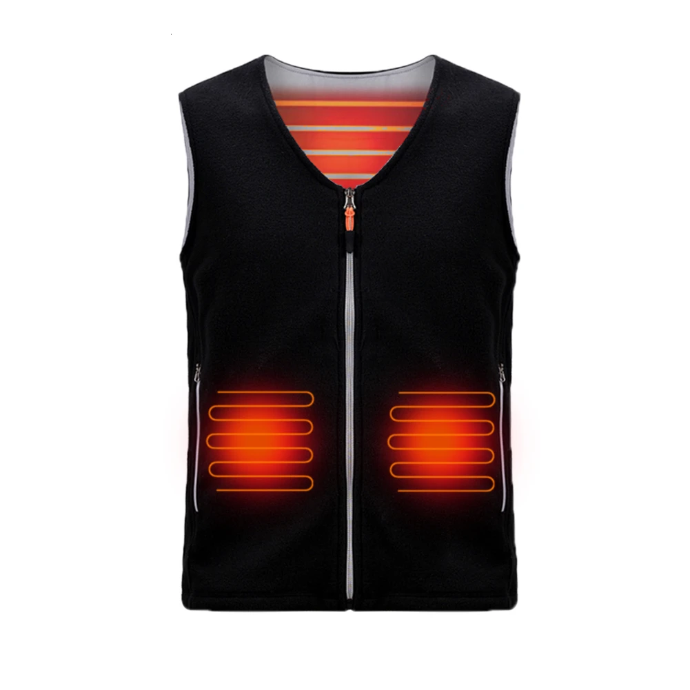 Теплый жилет куртка пальто USB перезаряжаемая Тепловая ткань для женщин/мужчин