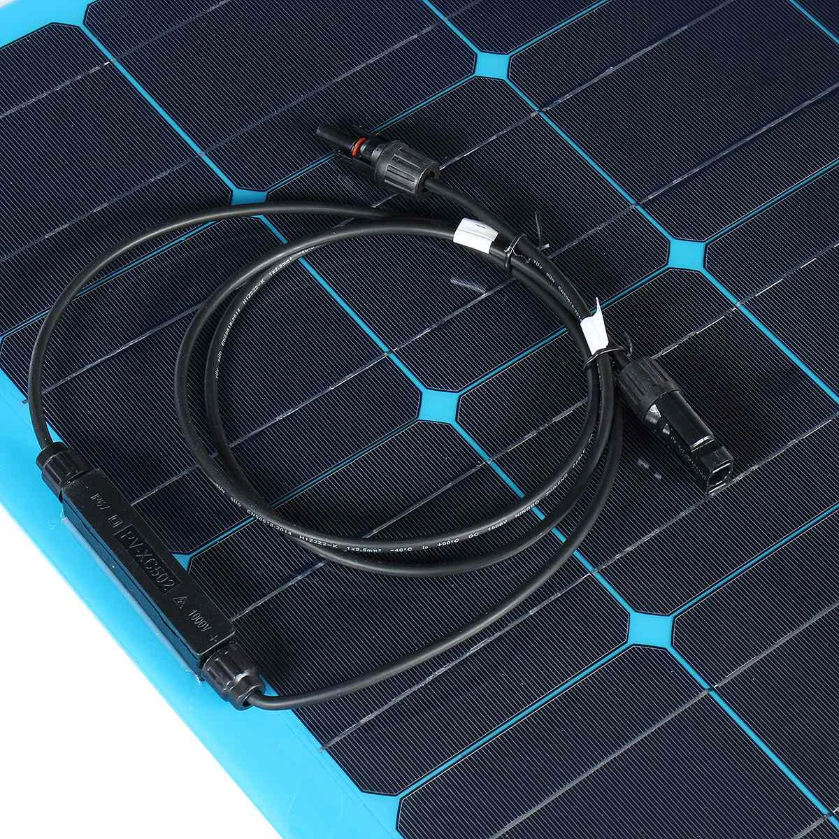Дешево 100w Панели Солнечные с 30A контроллер 18V DC и USB Водонепроницаемый солнечных батарей поли солнечные элементы для автомобиля яхты на колесах Бат...