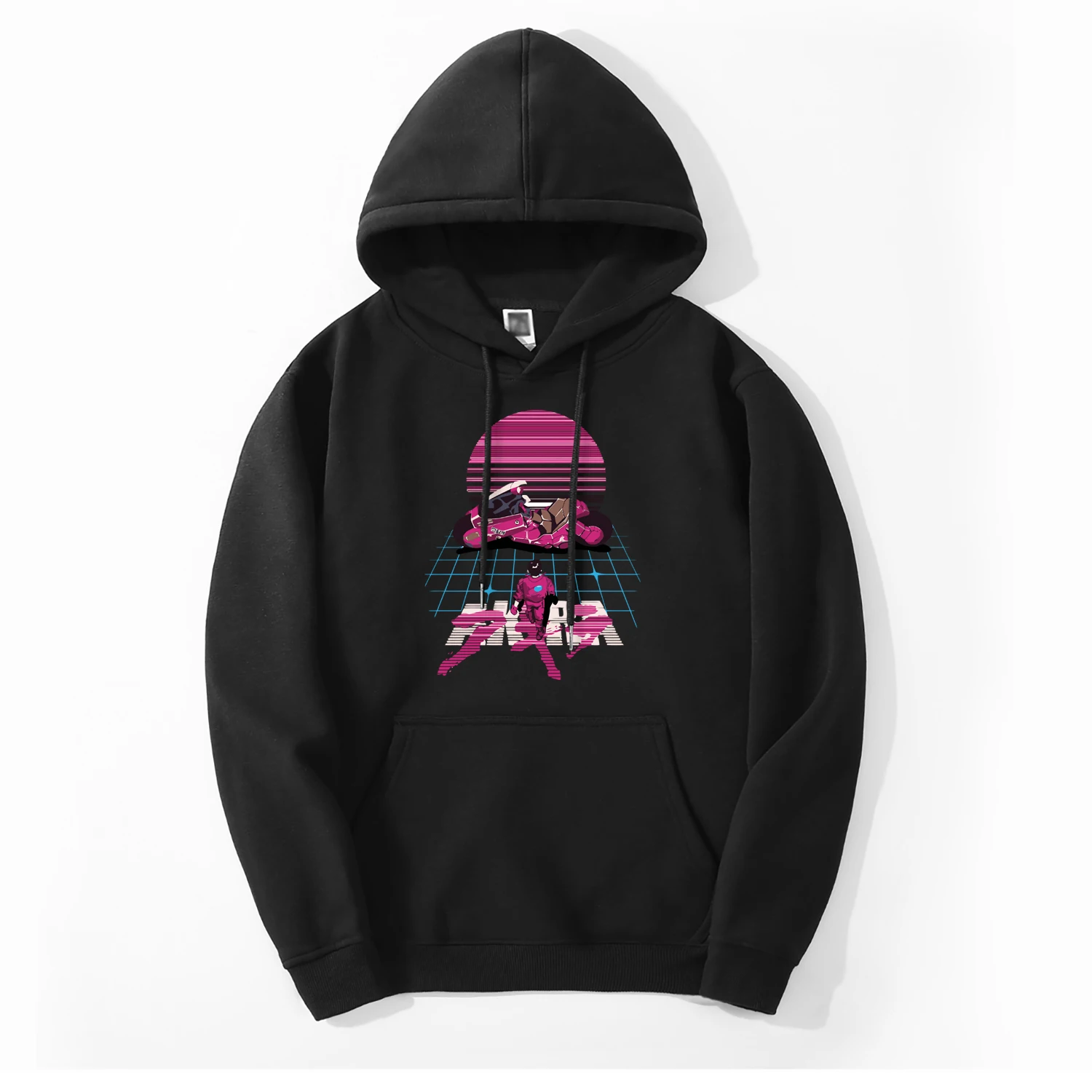 Мужская Флисовая Толстовка Akira Synthwave толстовка в японском стиле спортивная