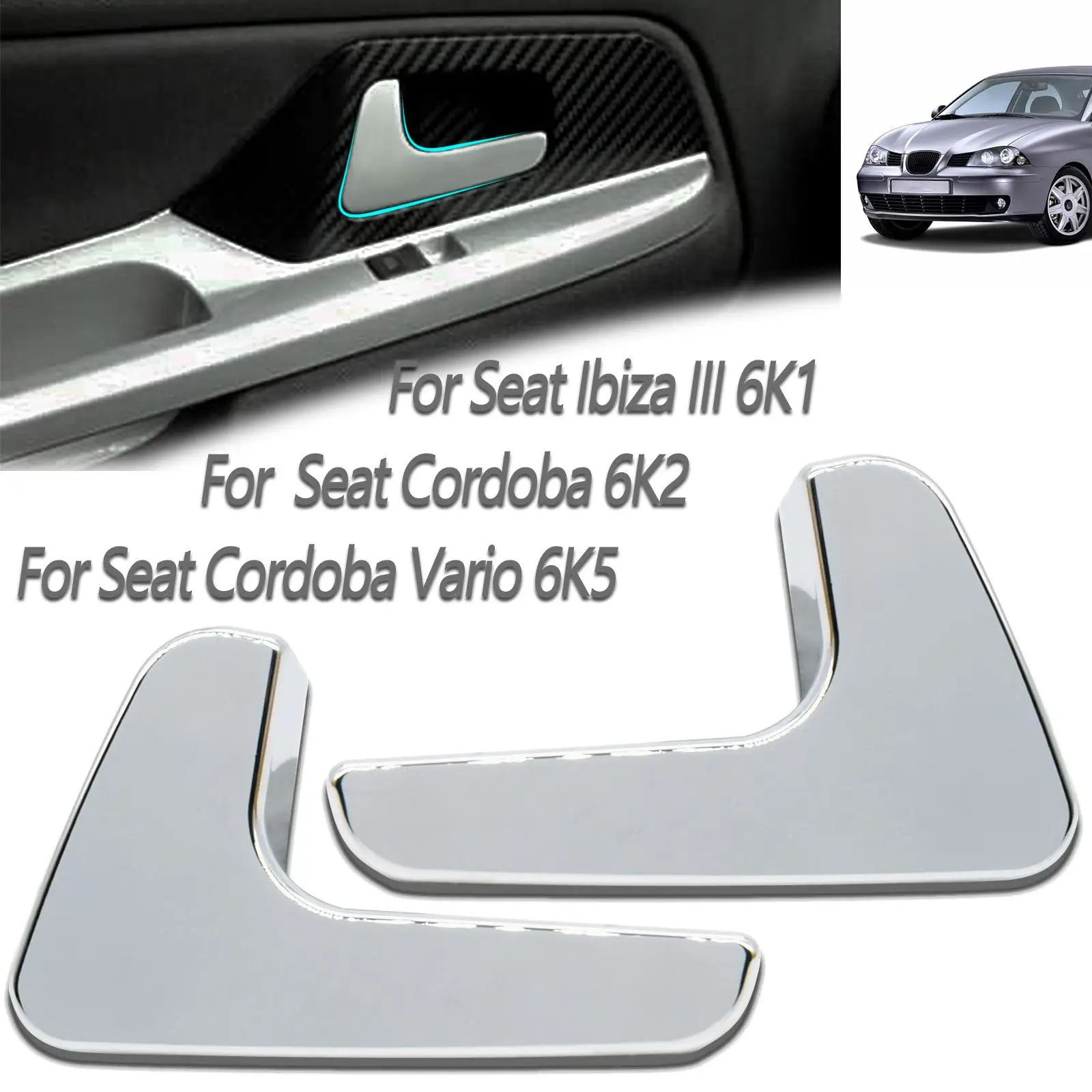

Inside Left Right Car Interior Inner Door Pull Handle for Seat Cordoba 6K2 Vario 6K5 Ibiza III 6K1 1999 - 2002 Car Accessories