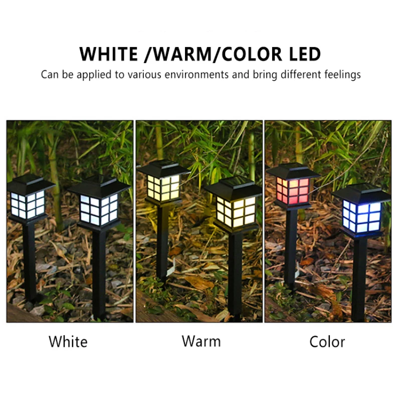 

4pcs Solar Lamps Pathway Lights Outdoor Lawn IP68 Waterproof Solar Garden For Garden Landscape Path Yard Patio Driveway Walkway