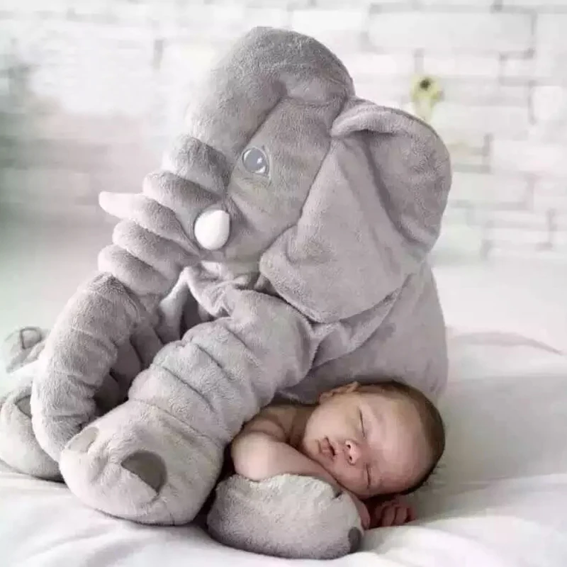 

New Style 40-60CM Elephant Plush Toys Doll Kids Sleeping Back Cushion Cute Stuffed Baby Accompany Xmas Gift