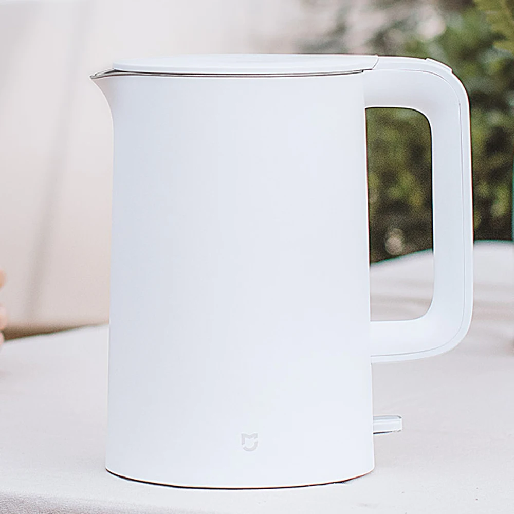 1PC Xiaomi Mijia электрический чайник, чайник 1.5L Авто Защита от отключения питания бойлер газовый котел водонагреватель Чай горшок мгновенный нагрев Нержавеющая сталь - Цвет: 1PC