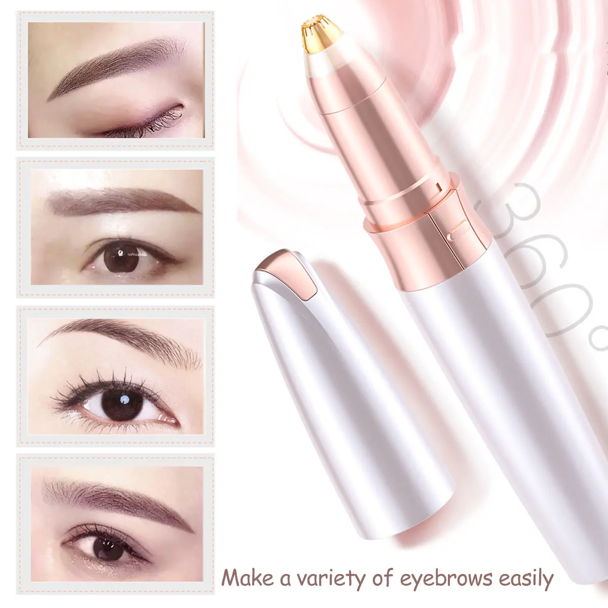 Портативный мини электрический триммер для бровей бритва губ и лица эпилятор