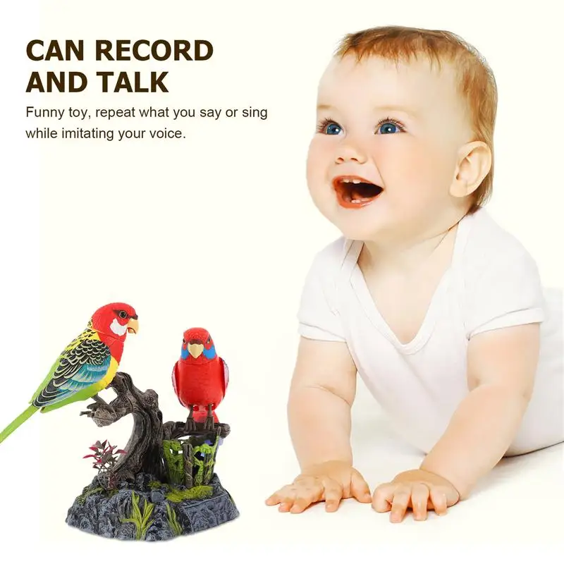 

1 Set Recording Talking Parrot Kids Educational Toy Adorable Electric Parrot