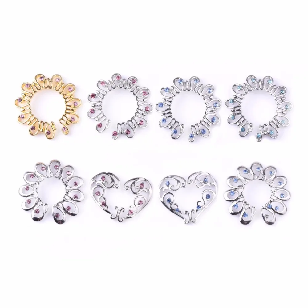 Модные открытые кольца в форме сердца с цирконом без пирсинг для соска