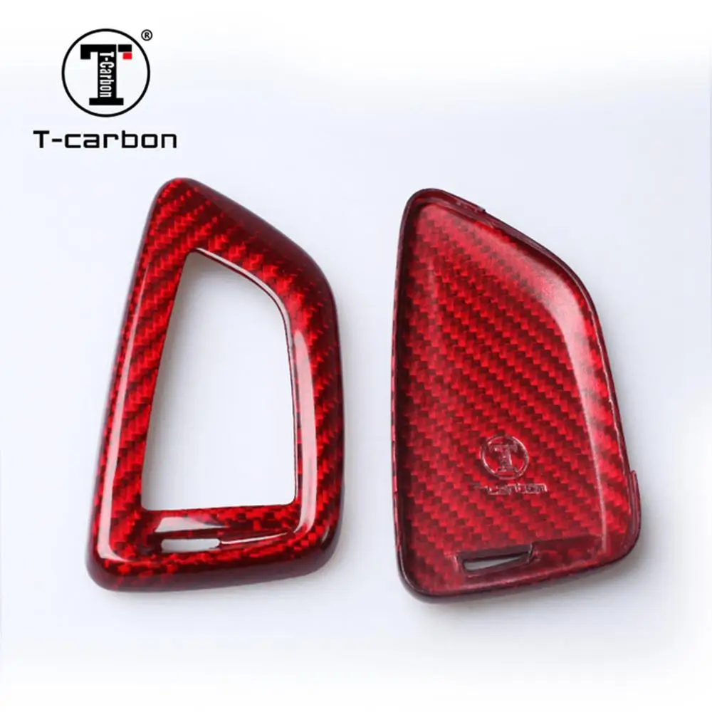 T-carbon Glass Carbon Fiber Car Auto Key Case Shell For BMW X5 X6 | Автомобили и мотоциклы