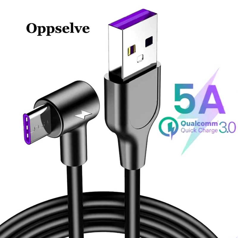 Oppselve кабель USB Type C 5A Supercharge для Huawei Mate 20 P30 P20 Pro Быстрая зарядка шнур телефона Honor 10 8