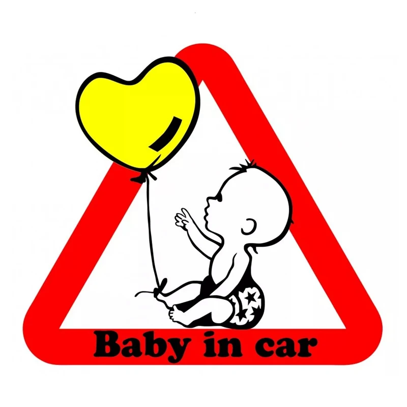

B-0012# Печатный самоклеющийся наклейки на авто Baby in Car водонепроницаемые наклейки на машину стикер этикеты наклейки стайлинга автомобилей ук...