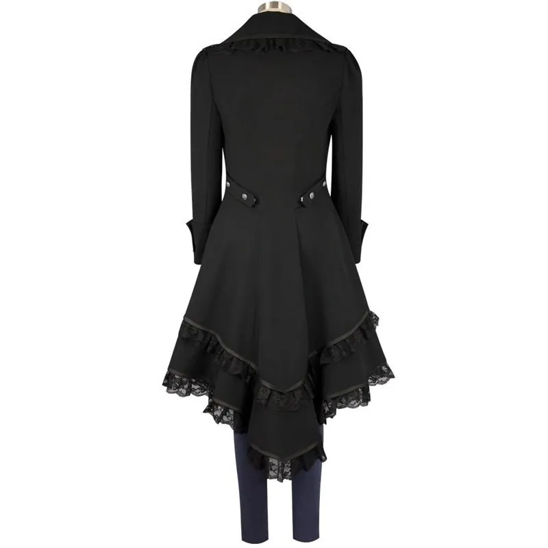 Gothic coat blazer steampunk tuxedo black gothic Victorian ladies | Женская одежда