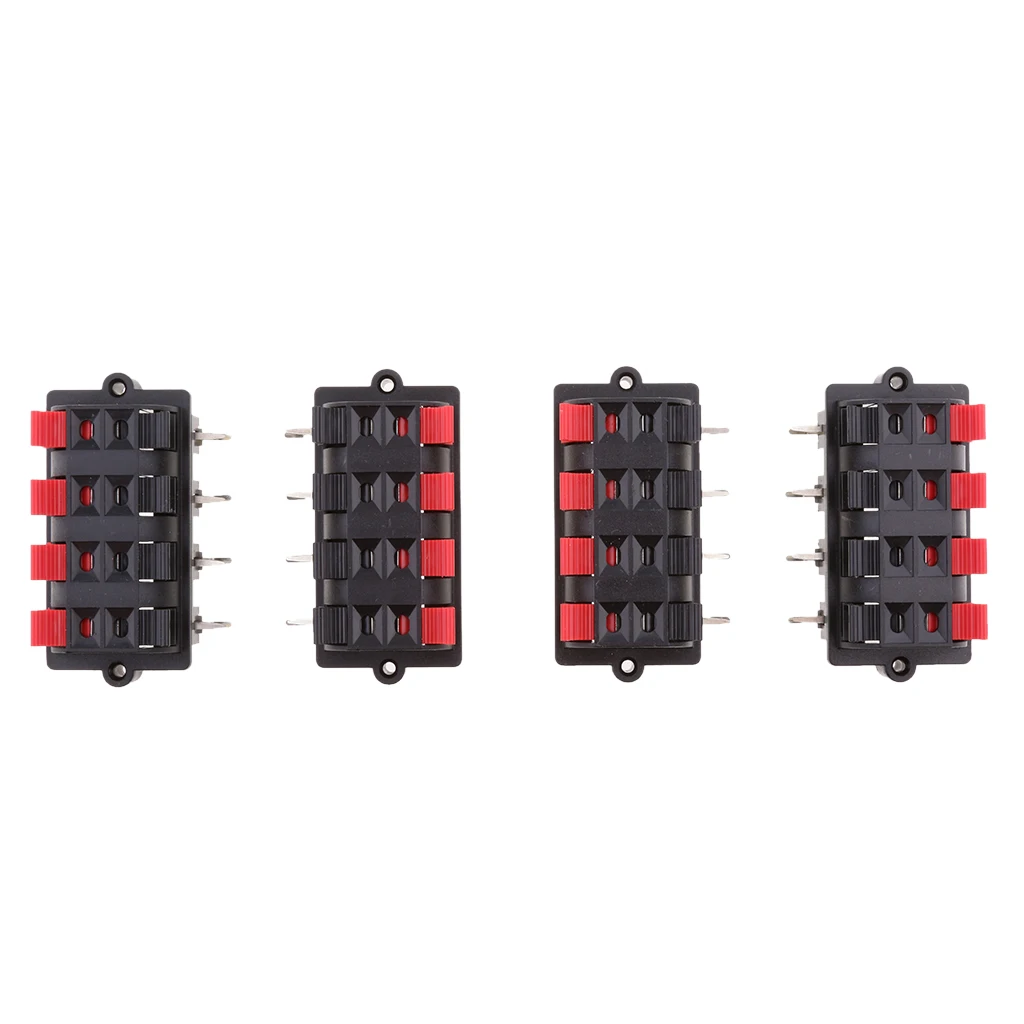 4 шт. динамик клеммный разъем 8 позиций аудио кабель кнопочный Тип|Аксессуары для