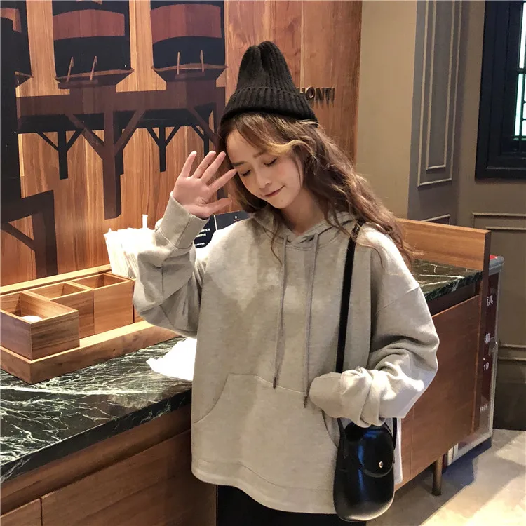 Свободные весенне-осенние толстовки Повседневная Женская одежда модный бренд