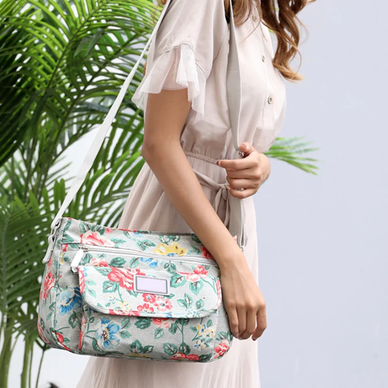 New Arrival Women Shoulder Crossbody Bag Printing Zipper Adjustable for Mobile Phone Travel