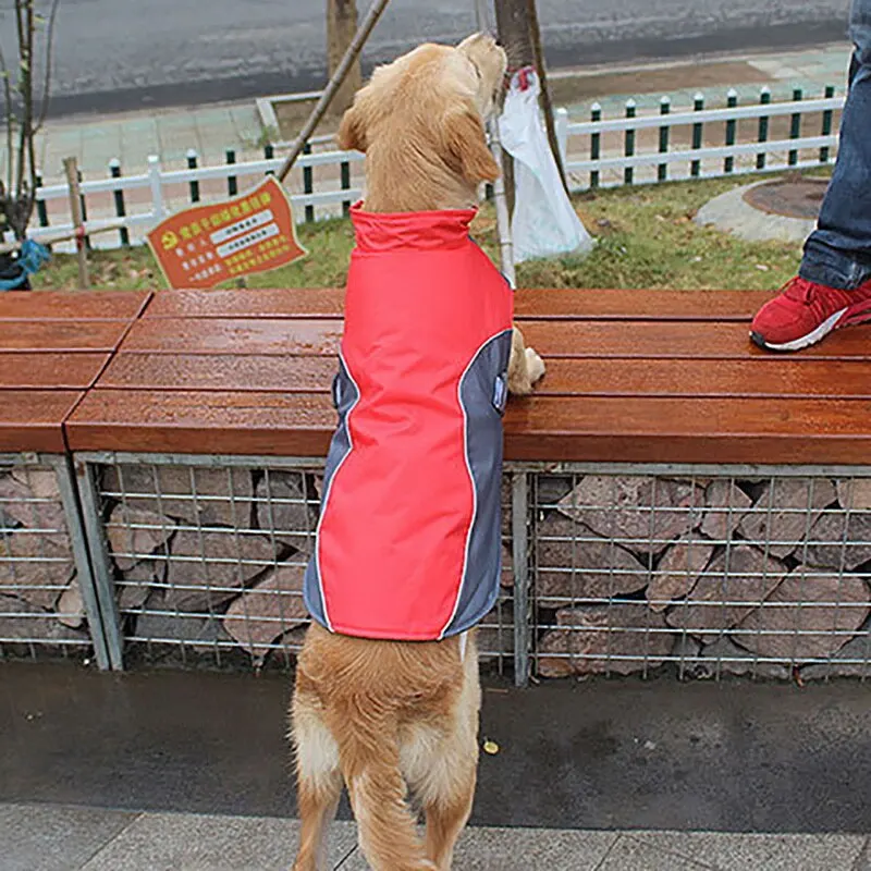 Зимнее пальто для собак теплая водонепроницаемая куртка щенков жилетка одежда
