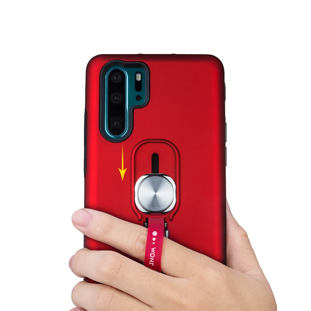 Чехол для телефона HuaWei P30 Pro Lite Магнитный чехол бампер с кольцом на палец PSmartZ Mate20
