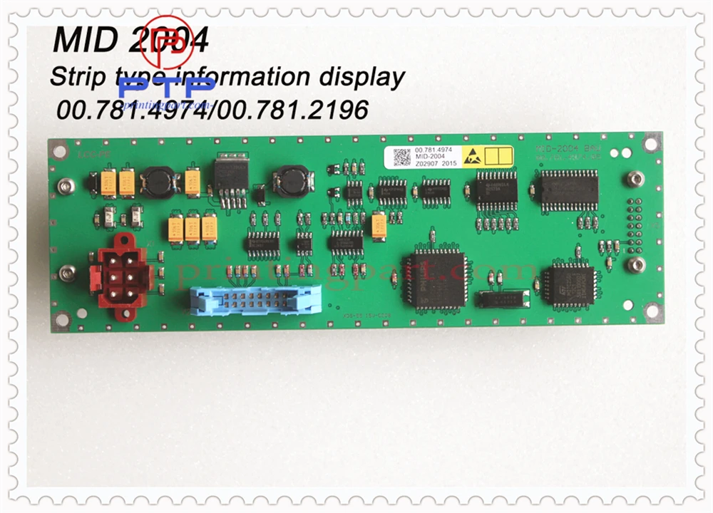 Подходит для дисплейного модуля Heidelberg MID2004 00.781.4974 CP-tronic плата + экран дисплея