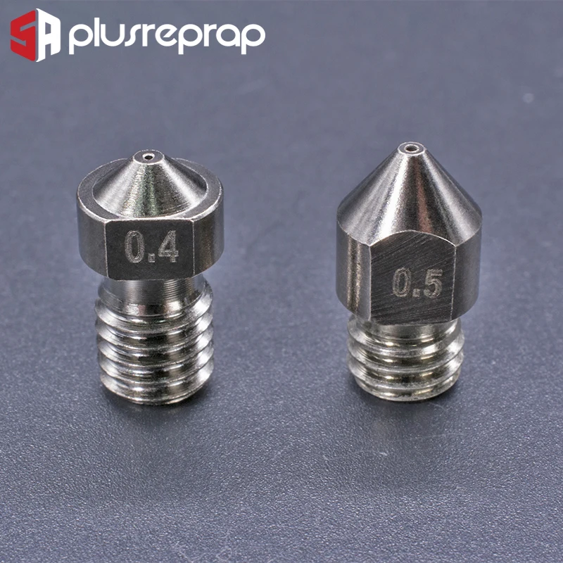 Форсунка из закаленной стали для MK8 CR10 V6 M6 резьбовой экструдер Hotend сопло нить 1 75