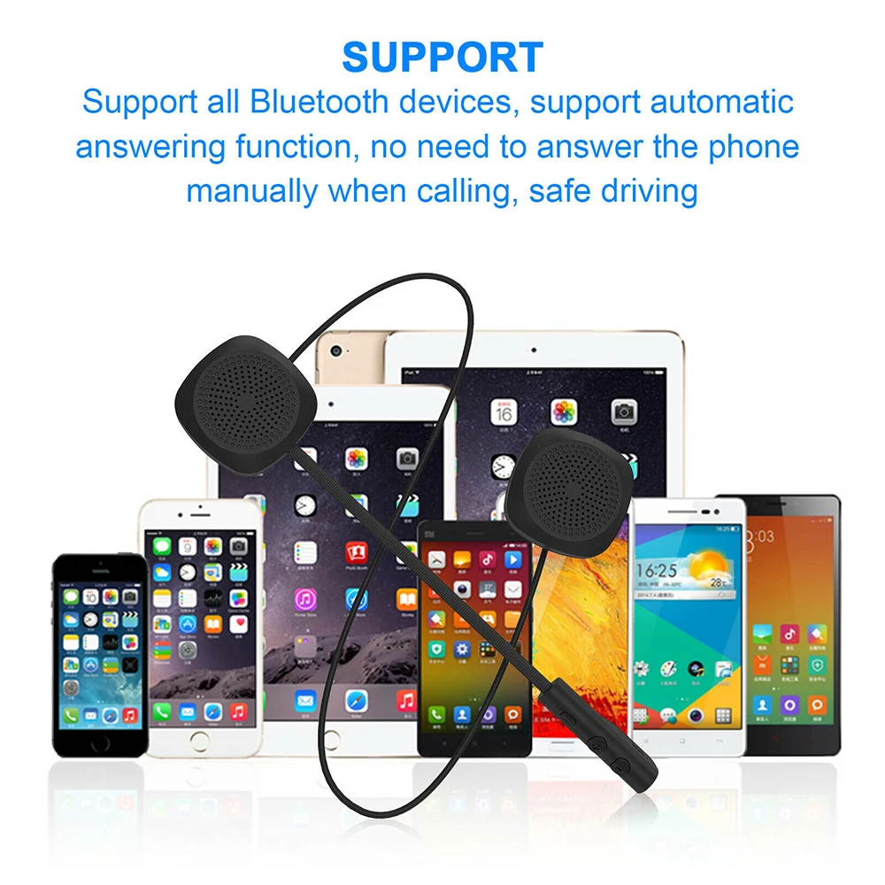 Bluetooth гарнитура мотоциклетная с микрофоном и защитой от помех|Наушники для