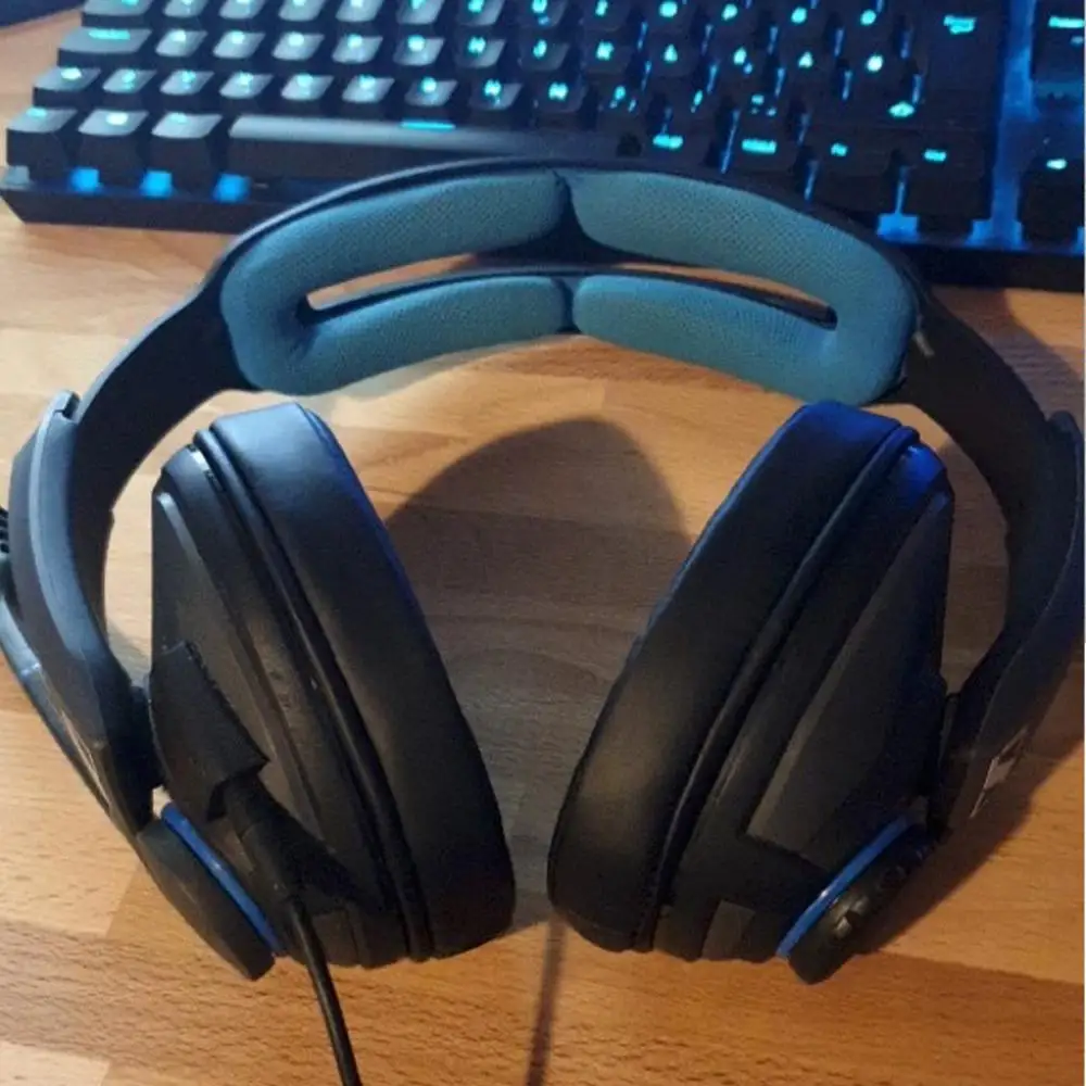 Фото EarTlogis Запасные подушечки для SENNHEISER GSP 350 300 301 302 303 часть наушник крышка подушки чашки №2