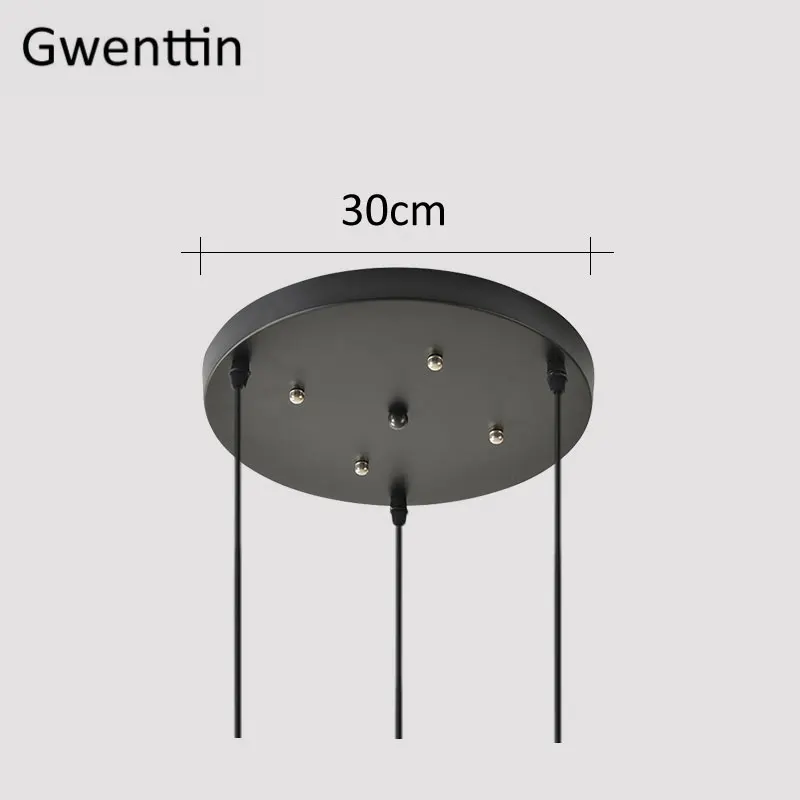 Round Plate D30cm Современные светодиодные деревянные подвесные светильники, стеклянный Лофт, промышленный декор, скандинавский подвесной светильник, подвесной светильник для гостиной, светильники E27 - Цвет корпуса: Round Plate D30cm