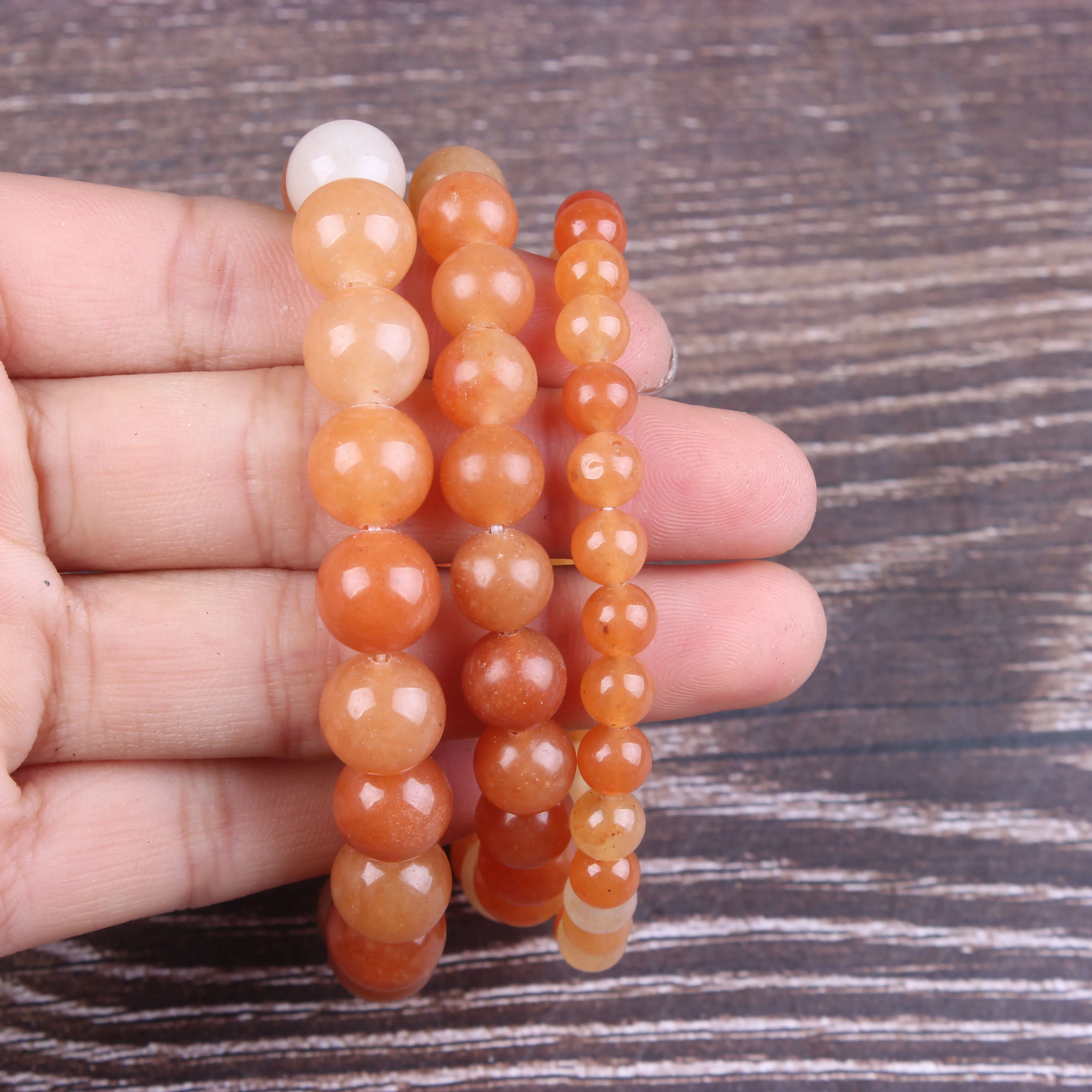 

Fashion jewelry 6 / 8 / 10mm miscellaneous stone bracelet natural jewelry beads are suitable for men's and women's accessories