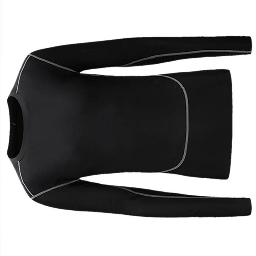 Мужская быстросохнущая облегающая футболка с длинным рукавом для фитнеса