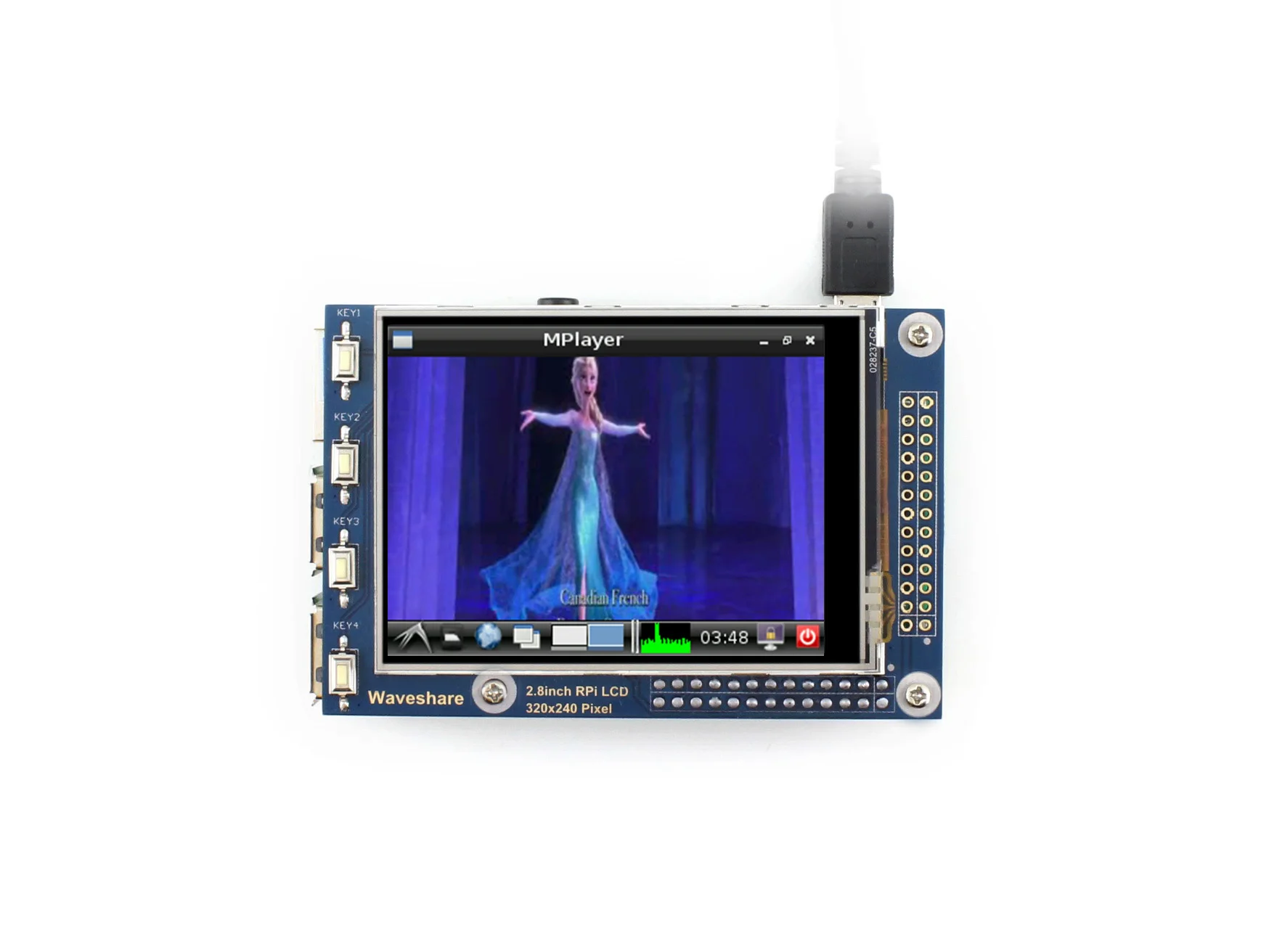 Waveshare 2 8 дюймовый RPi LCD (A) 320*240 резистивный сенсорный экран TFT с SPI интерфейсом
