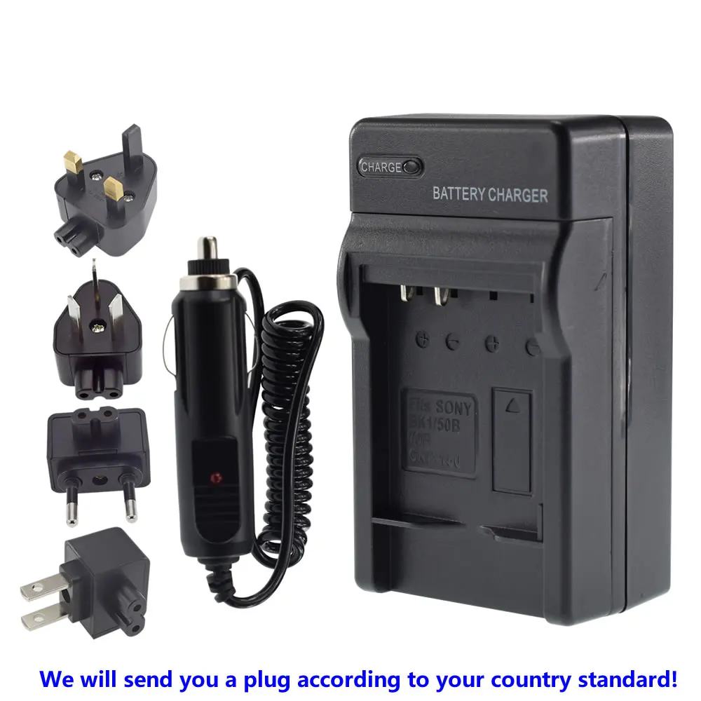 Батарея + зарядное устройство для дома и автомобиля Зарядное Sony NP-BK1 Тип K CyberShot